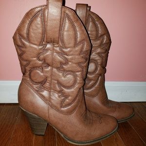 High Heel Cowgirl Boots